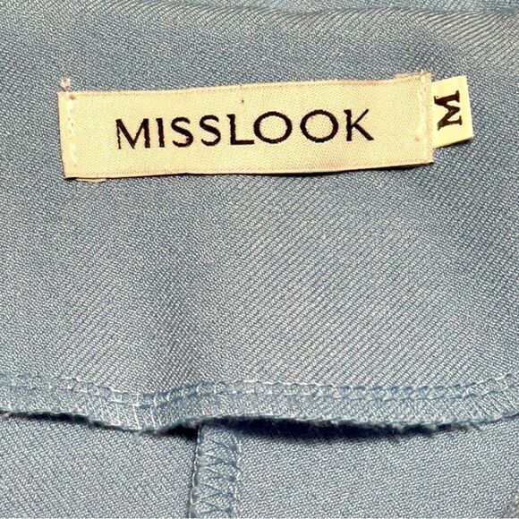 MISSLOOK Blue 3-Button Light Blazer MEDIUM - Picture 9 of 11